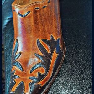Men's Brown Leather Western Shoes